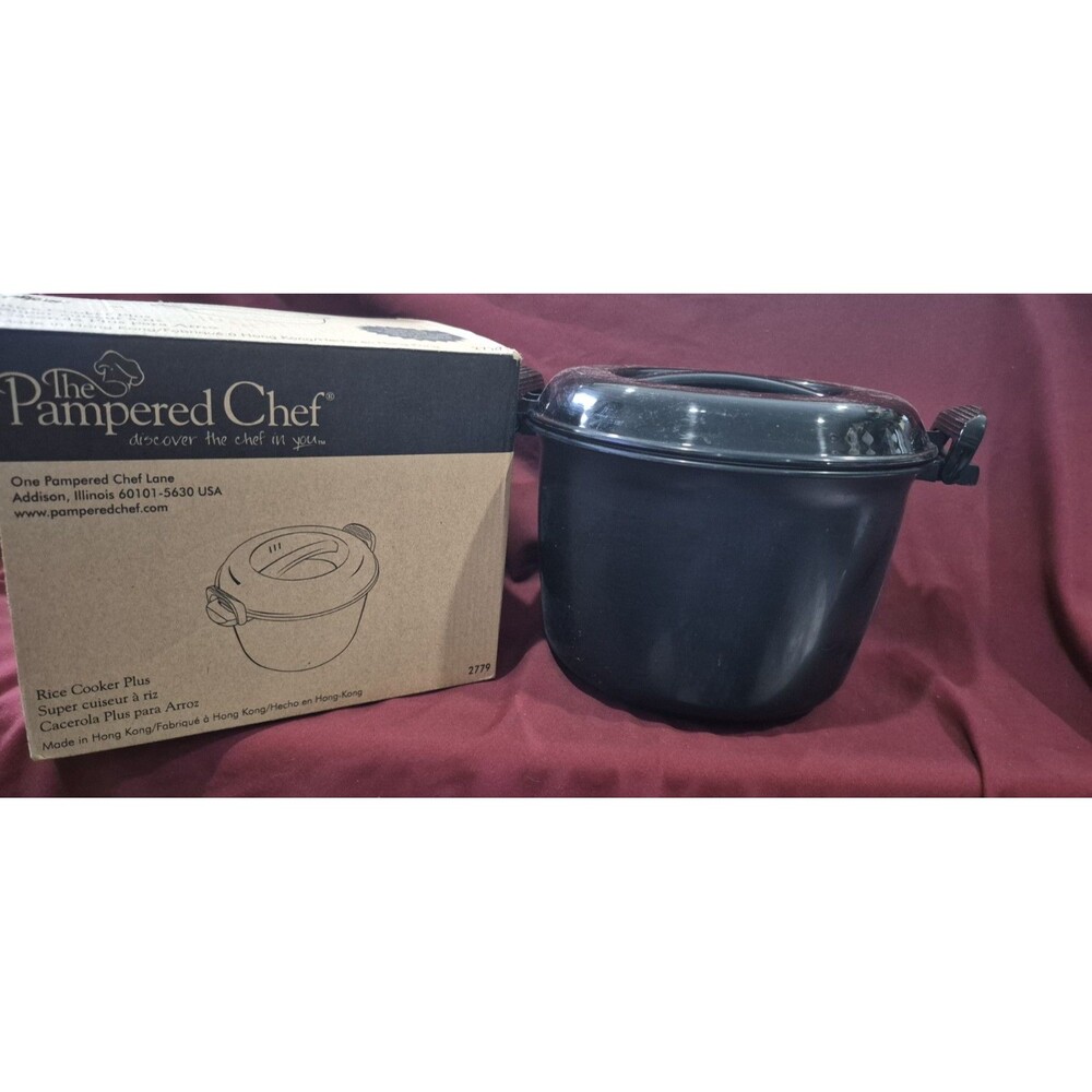 Pampered Chef Rice Cooker Plus - 2779 Open And Lightly Used Still Excellent Cond